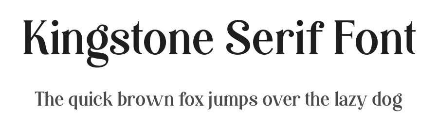 Kingstone Serif Font by Unitype — Serif Font