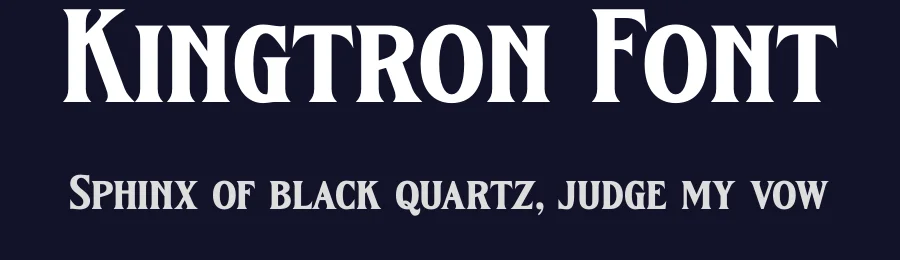 Kingtron Font by letterenastudios — Serif Font — thumbnail 2