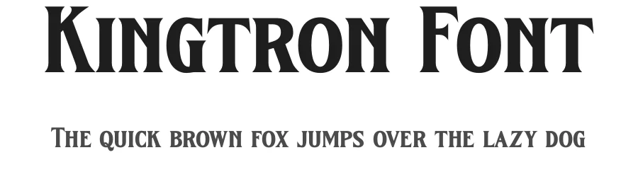 Kingtron Font by letterenastudios — Serif Font