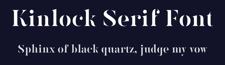 Kinlock Serif Font by Surplus Type Co — Serif Font — thumbnail 2
