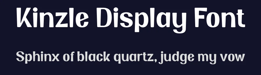 Kinzle Display Font by Step by Type — Display Font — thumbnail 2