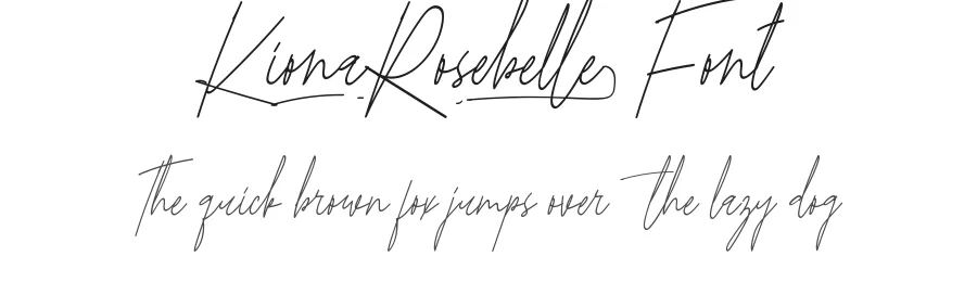 Kiona Rosebelle Font by CalligraphyFonts.net — Script Handwritten Font
