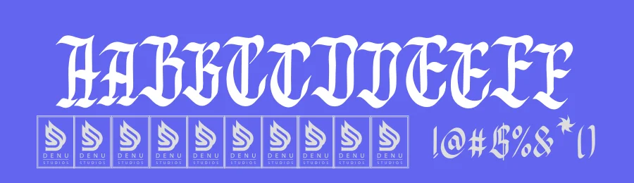 Kiosix Font by Denustudios — Blackletter Font — thumbnail 3