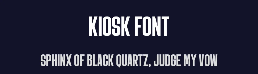Kiosk Font by Fenotype — Sans Serif Font — thumbnail 2