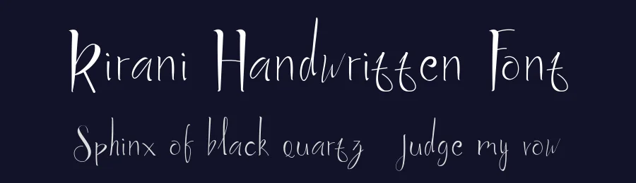 Kirani Handwritten Font by NirmalaGraphics — Script Handwritten Font — thumbnail 2
