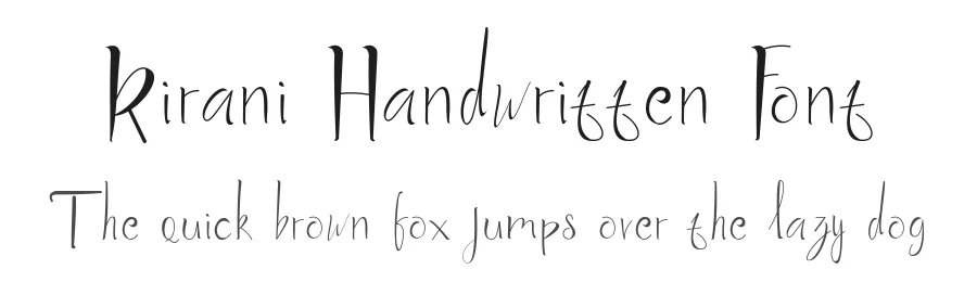 Kirani Handwritten Font by NirmalaGraphics — Script Handwritten Font