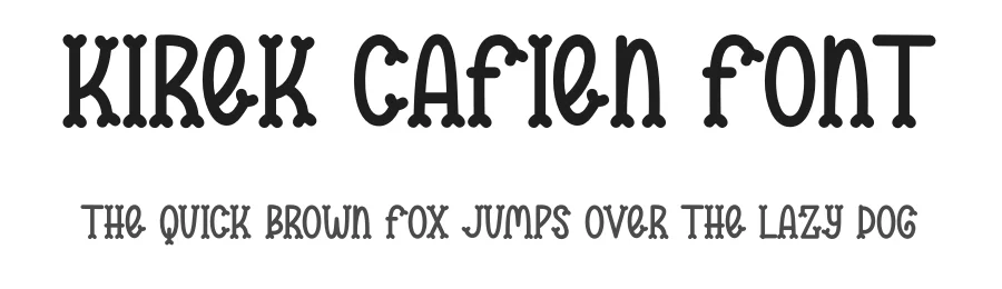 Kirek Cafien Font by onotypefont — Display Font