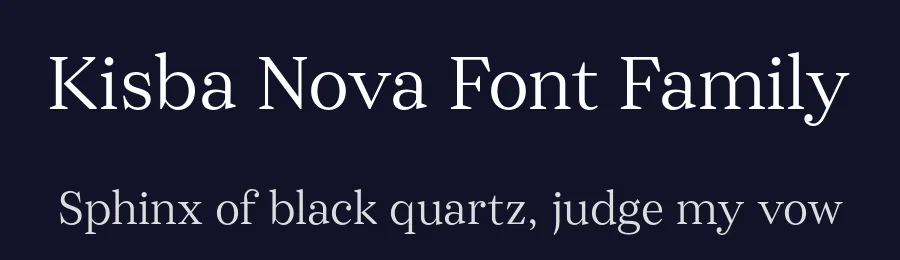 Kisba Nova Font Family by Identity Letters — Serif Font — thumbnail 2