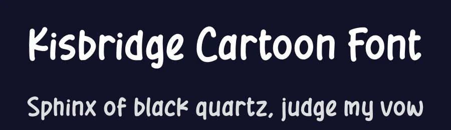 Kisbridge Cartoon Font by letterfabric — Display Font — thumbnail 2
