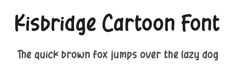 Kisbridge Cartoon Font by letterfabric — Display Font