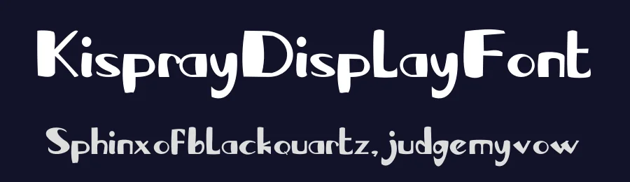 Kispray Display Font by Letternesia studio — Display Font — thumbnail 2