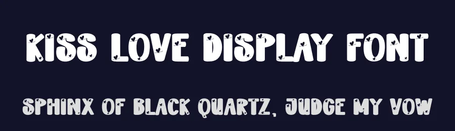 Kiss Love Display Font by creativeletter — Display Font — thumbnail 2