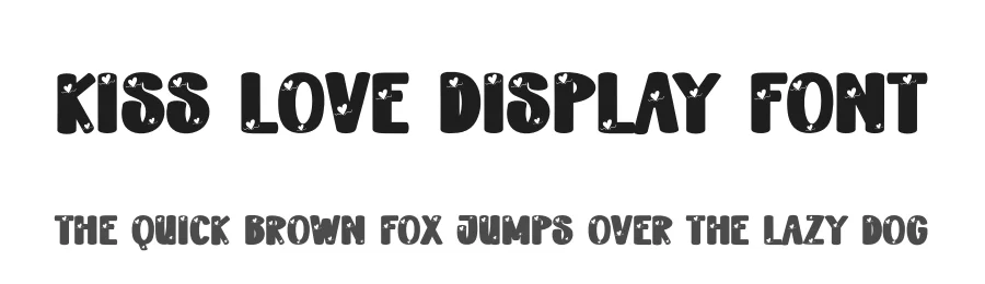 Kiss Love Display Font by creativeletter — Display Font
