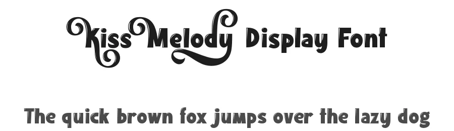 Kiss Melody Display Font by Lettersiro — Display Font