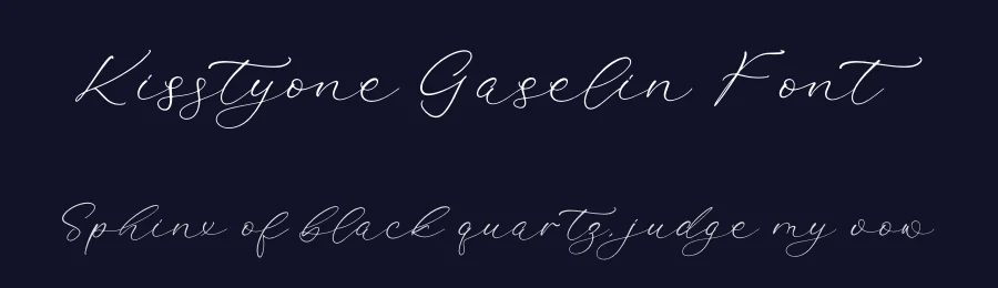 Kisstyone Gaselin Font by letterfabric — Script Handwritten Font — thumbnail 2