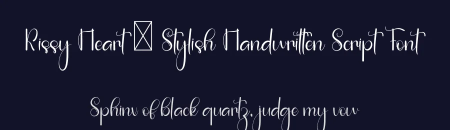 Kissy Heart – Stylish Handwritten Script Font by freshtypeink — Script Handwritten Font — thumbnail 2