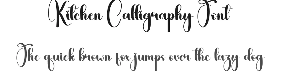 Kitchen Calligraphy Font by andikastudio — Script Handwritten Font