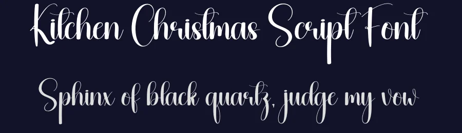 Kitchen Christmas Script Font by creativeletter — Script Handwritten Font — thumbnail 2