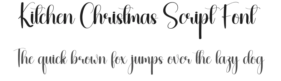 Kitchen Christmas Script Font by creativeletter — Script Handwritten Font