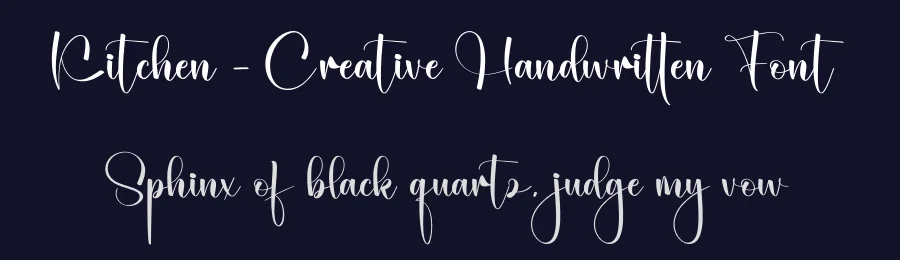 Kitchen – Creative Handwritten Font by creativeletter — Script Handwritten Font — thumbnail 2
