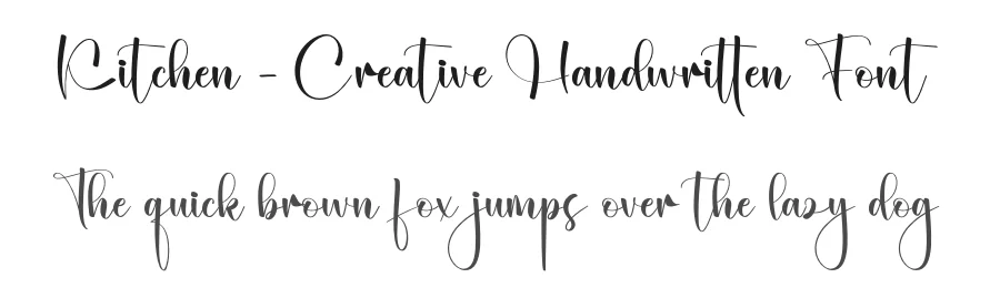 Kitchen – Creative Handwritten Font by creativeletter — Script Handwritten Font