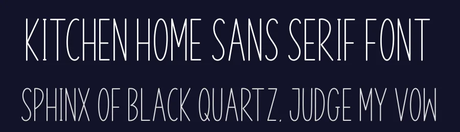 Kitchen Home Sans Serif Font by AV Type — Sans Serif Font — thumbnail 2