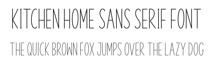 Kitchen Home Sans Serif Font by AV Type — Sans Serif Font