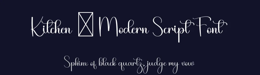 Kitchen – Modern Script Font by freshtypeink — Script Handwritten Font — thumbnail 2