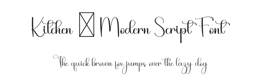 Kitchen – Modern Script Font by freshtypeink — Script Handwritten Font