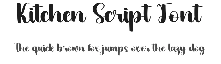 Kitchen Script Font by creativeletter — Script Handwritten Font