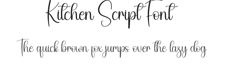 Kitchen Script Font by creativeletter — Script Handwritten Font