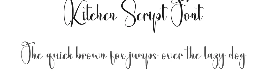 Kitchen Script Font by andikastudio — Script Handwritten Font