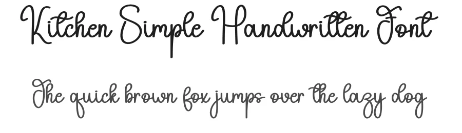 Kitchen Simple Handwritten Font by andikastudio — Script Handwritten Font