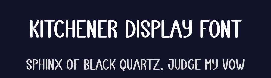 Kitchener Display Font by andikastudio — Display Font — thumbnail 2