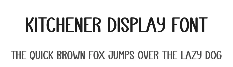 Kitchener Display Font by andikastudio — Display Font
