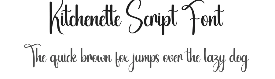 Kitchenette Script Font by creativeletter — Script Handwritten Font