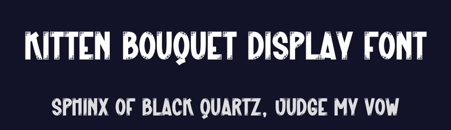 Kitten Bouquet Display Font by creativeletter — Display Font — thumbnail 2