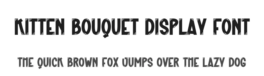 Kitten Bouquet Display Font by creativeletter — Display Font