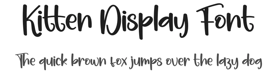 Kitten Display Font by andikastudio — Display Font