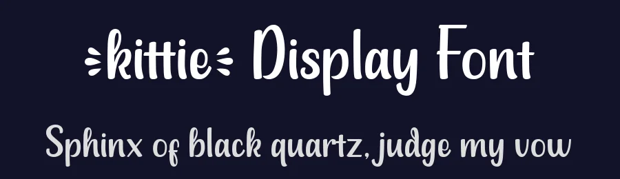 kittie Display Font by studioaktype — Display Font — thumbnail 2