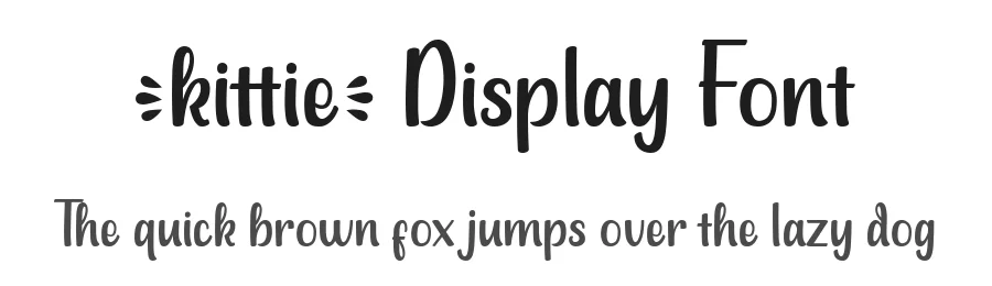 kittie Display Font by studioaktype — Display Font
