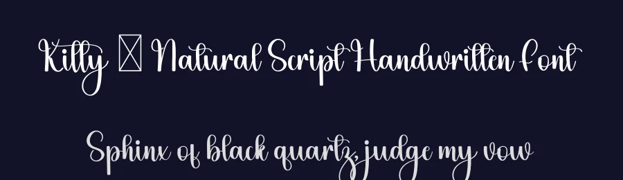 Kitty – Natural Script Handwritten Font by freshtypeink — Script Handwritten Font — thumbnail 2