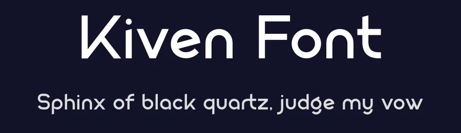 Kiven Font by MaikoHatta — Display Font — thumbnail 2
