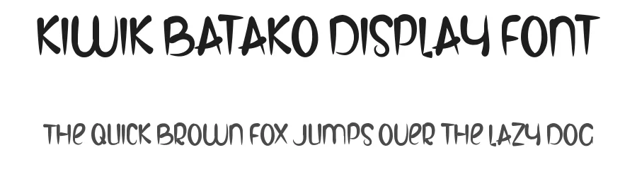 Kiwik Batako Display Font by inermediaSTUDIO — Decorative Font