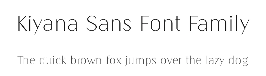 Kiyana Sans Font Family by Wahyu & Sani Co. β Sans Serif Font