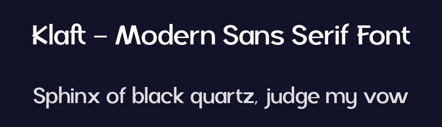 Klaft – Modern Sans Serif Font by roomspace.cl — Decorative Font — thumbnail 2