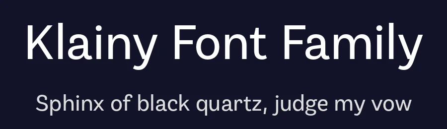 Klainy Font Family by Identity Letters — Sans Serif Font — thumbnail 2