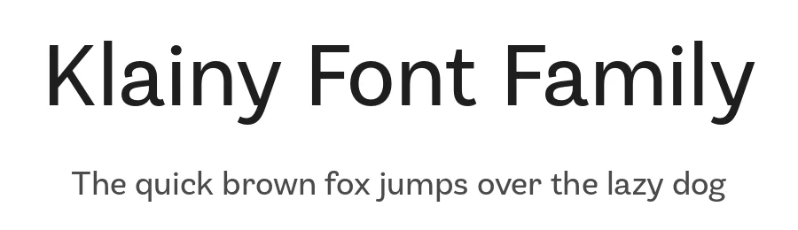 Klainy Font Family by Identity Letters — Sans Serif Font