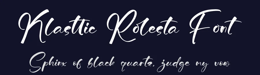Klasttic Rolesta Font by glorytype — Script Handwritten Font — thumbnail 2