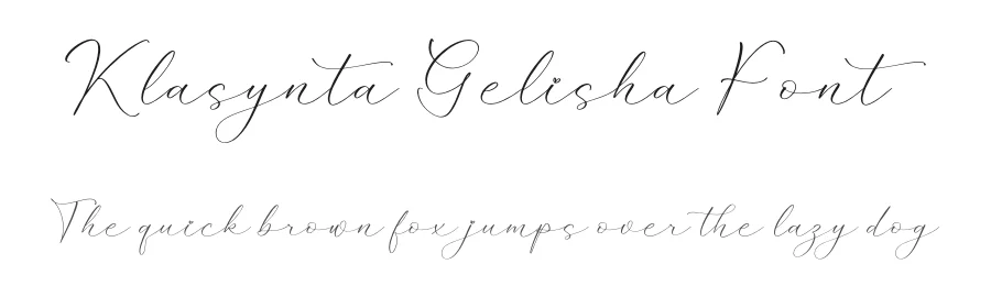 Klasynta Gelisha Font by Storytype — Script Handwritten Font